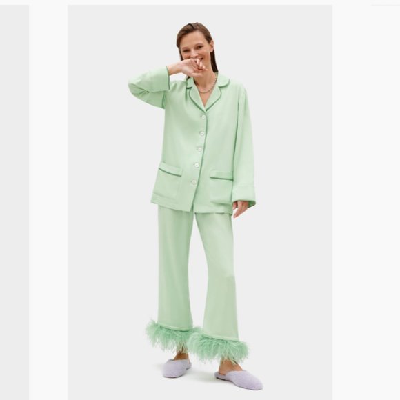 Sleeper Other - Party Pajamas Set with Feathers by Sleeper